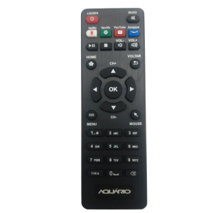 Controle Remoto V1 Aquário Para Smart Box Aquario Stv-2000