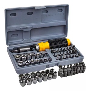Kit Ferramenta Bits Soquetes Chave Catraca 41 Pcs Portatil